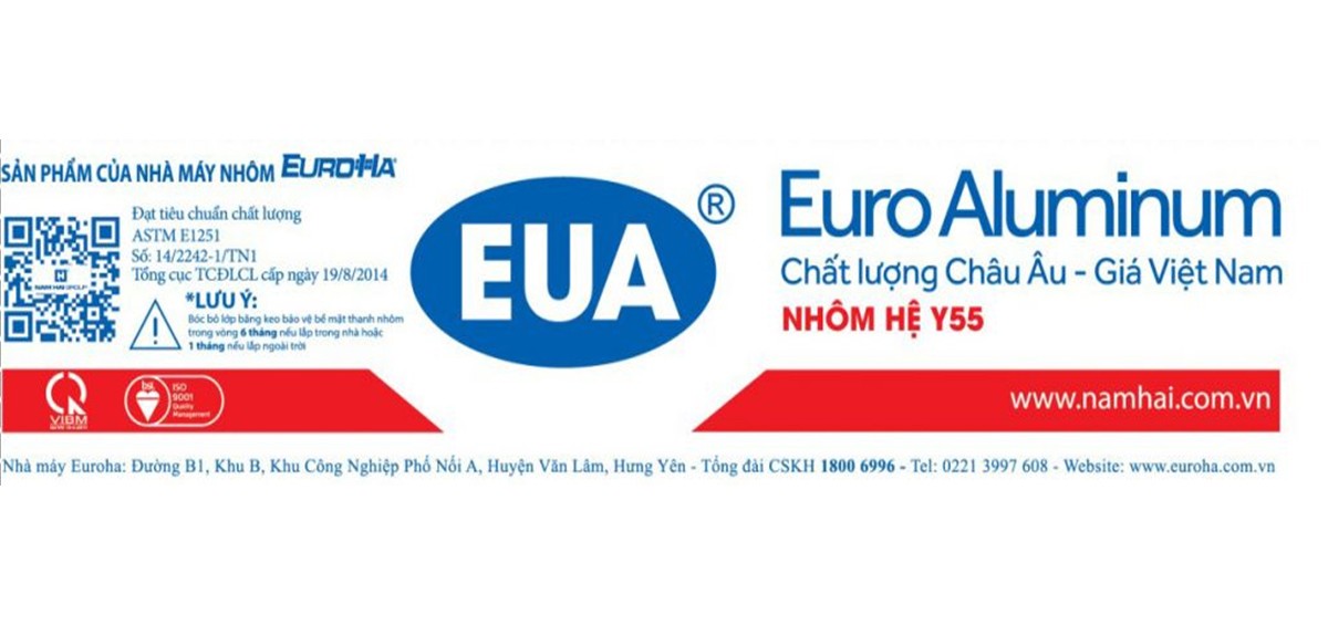 NAM HẢI GROUP VÀ EUROHA CHÍNH THỨC RA MẮT HỆ NHÔM EUA Y55