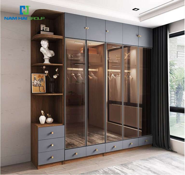 hệ tủ quần áo cánh kính