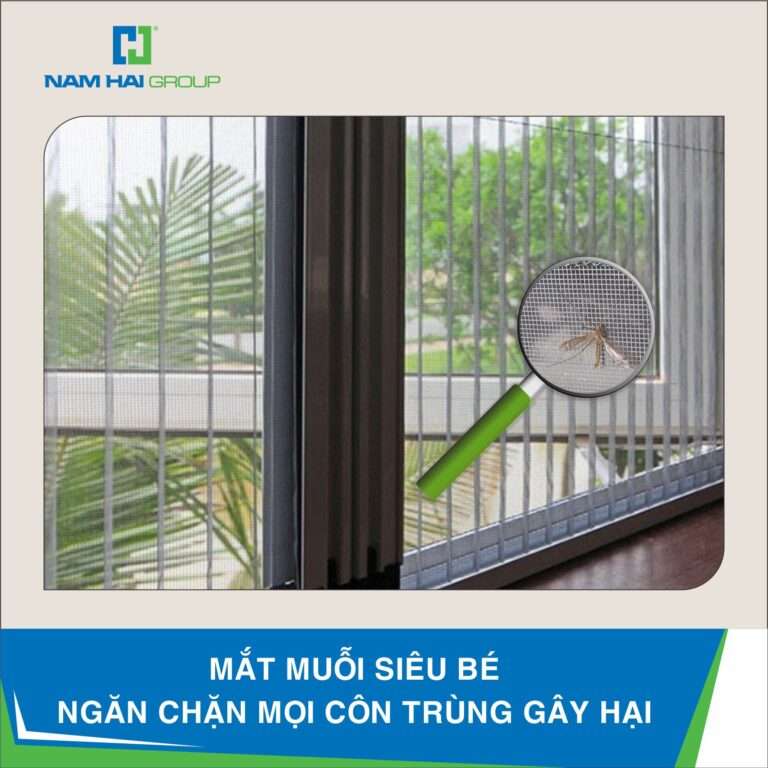 BẢO VỆ SỨC KHỎE GIA ĐÌNH VỚI CỬA NHÔM LƯỚI MUỖI EM75 &#8211; M