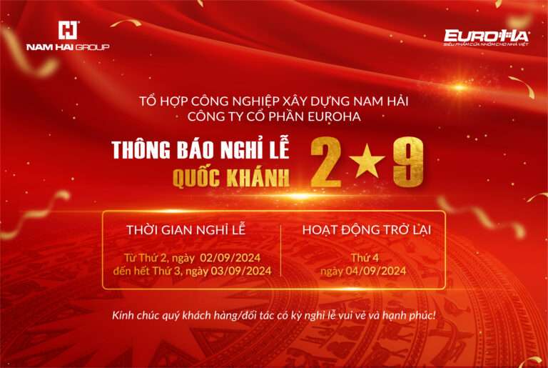 NAM HẢI GROUP | THÔNG BÁO LỊCH NGHỈ LỄ QUỐC KHÁNH 2/9