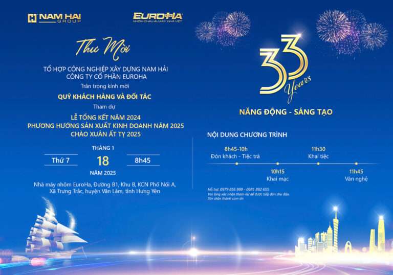 THƯ MỜI THAM DỰ: LỄ TỔNG KẾT NĂM 2024 &#8211; CHÀO XUÂN ẤT TỴ 2025