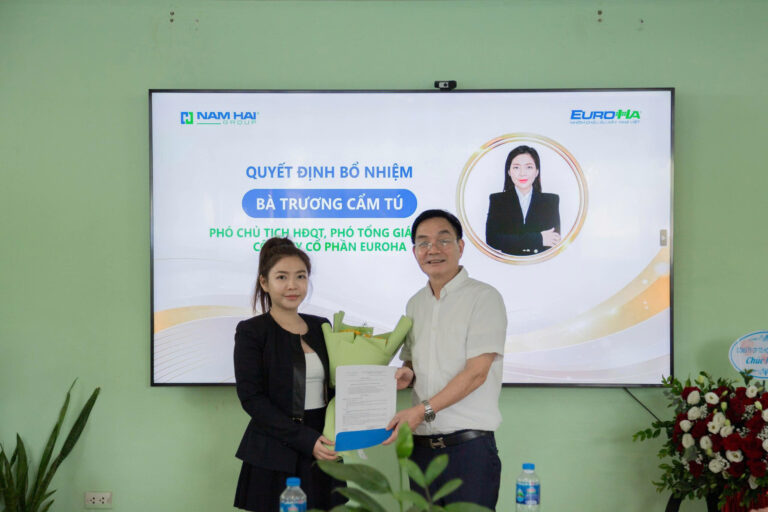 BỔ NHIỆM LOẠT LÃNH ĐẠO CẤP CAO, KIỆN TOÀN BỘ MÁY TẠI EUROHA HƯỚNG TỚI GIAI ĐOẠN PHÁT TRIỂN MỚI