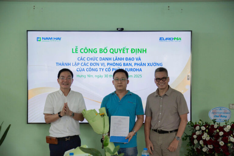 BỔ NHIỆM LOẠT LÃNH ĐẠO CẤP CAO, KIỆN TOÀN BỘ MÁY TẠI EUROHA HƯỚNG TỚI GIAI ĐOẠN PHÁT TRIỂN MỚI