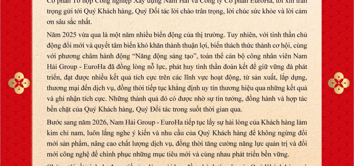 Thư chúc tết Bính Ngọ